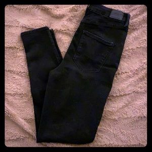 Black Super High Waisted Skinny Jeans